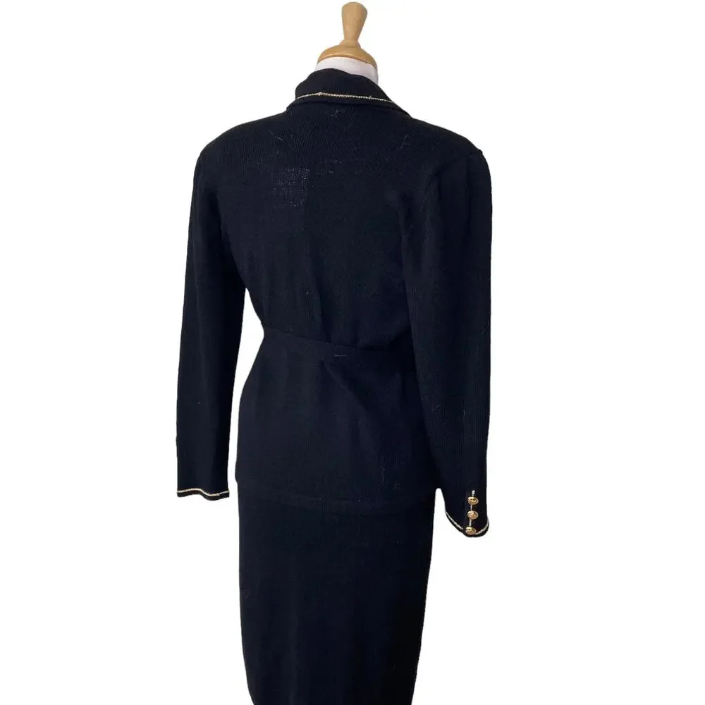 DON SAYRES for Wellmore Vintage  80s Wool Dress Blazer Suit Set Size 10 NWT